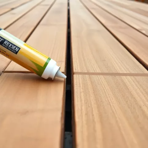 Czym wypełnić szczeliny między deskami na zewnątrz